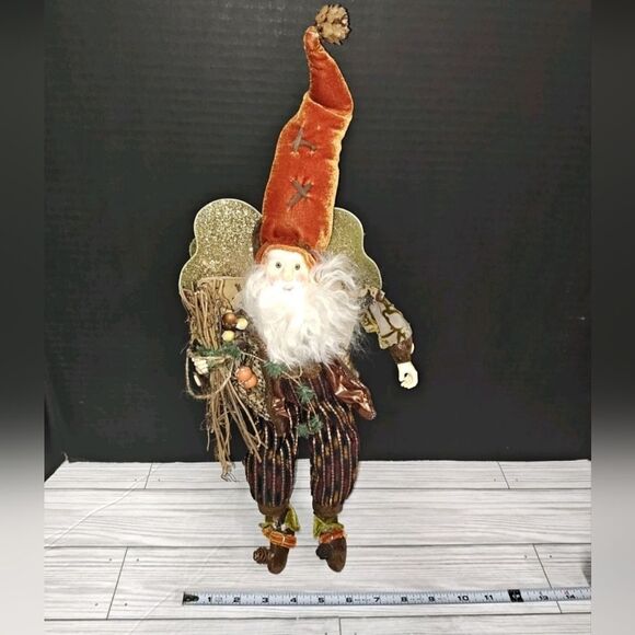 Christmas Holiday Vintage Autumn Fall Fairy Elf Decorative Doll Figure - Picture 11 of 11